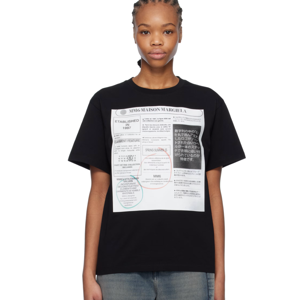 MM6 Maison Margiela 报纸印花T恤