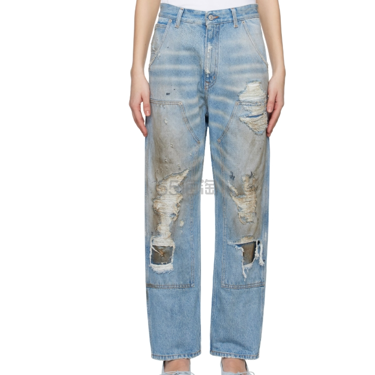 MM6 Maison Margiela 蓝色五袋牛仔裤