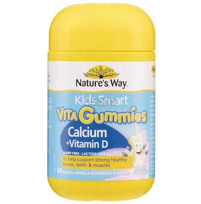 Nature's Way Kids Smart 维生素软糖 钙+维生素D 60粒