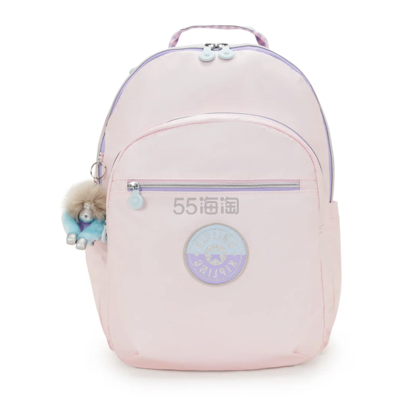 Kipling 粉色双肩包