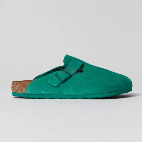 Birkenstock 勃肯 男款 草绿色 波士顿拖鞋