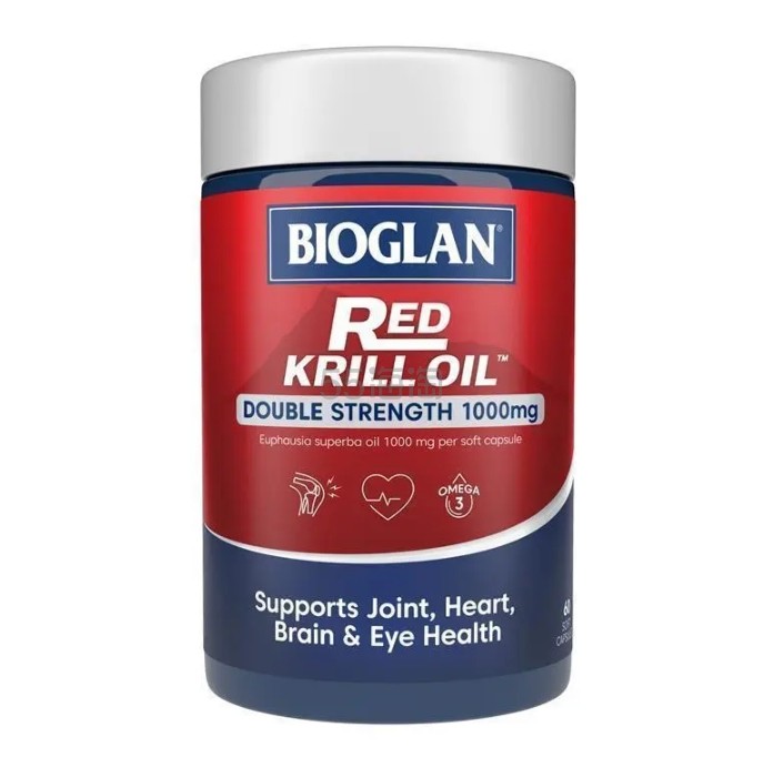 Bioglan 红磷虾油 1000 毫克 60 粒胶囊