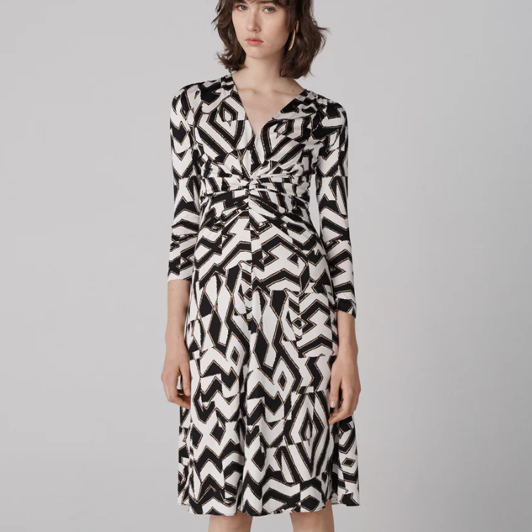 DVF Jerome 几何印花连衣裙