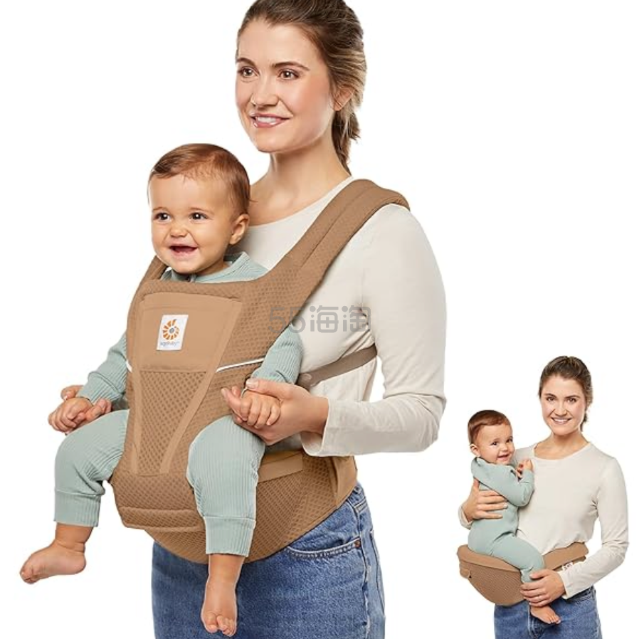 Ergobaby 透气材质 Alta 臀座式婴儿背带