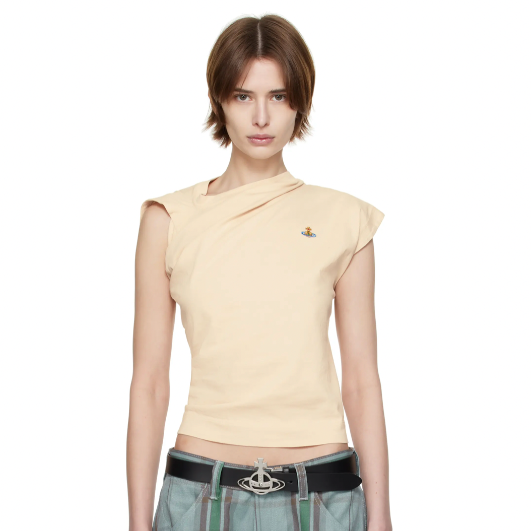 妹宝同款！Vivienne Westwood 驼色 Hebo T 恤