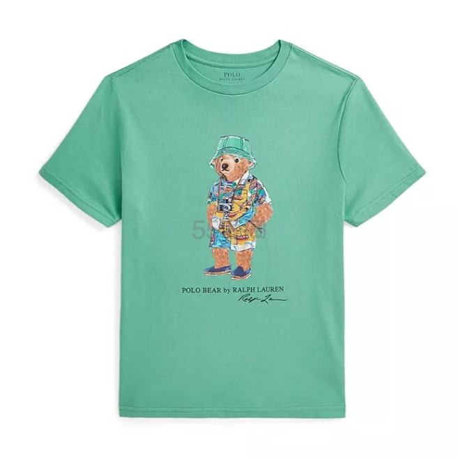 码全！Polo Ralph Lauren 拉夫劳伦大童款小熊印花T恤