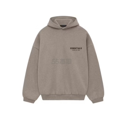 FEAR OF GOD ESSENTIALS 字母徽标深灰色连帽卫衣