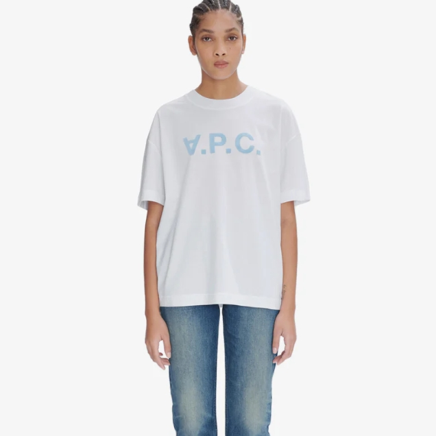 A.P.C. OVERSIZE 字母徽标T恤