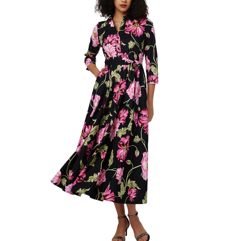 XXS码最后1件！DVF Phoenix  双面印花裹身连衣裙