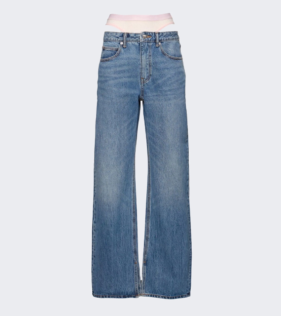 Alexander Wang 内裤开衩牛仔裤