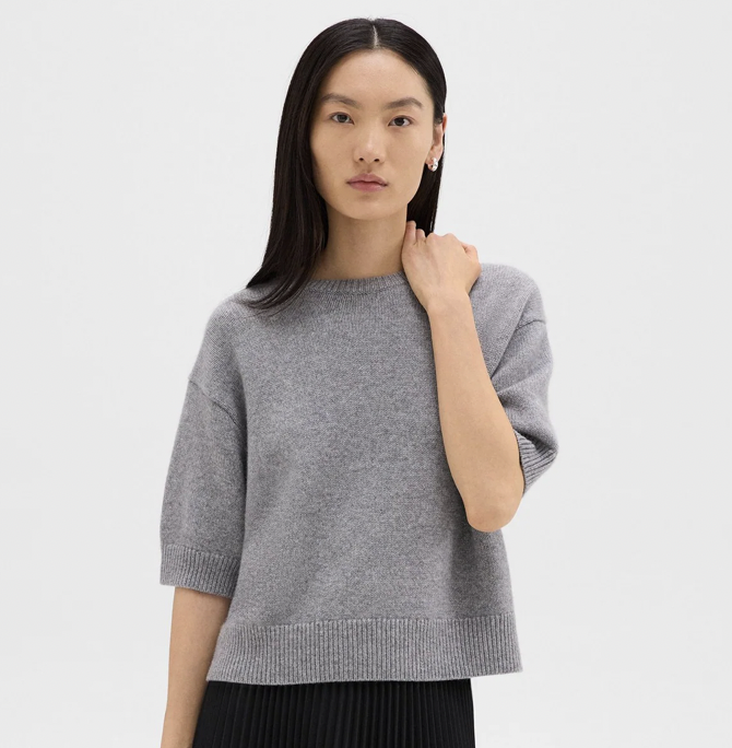 Theory 羊绒短袖上衣