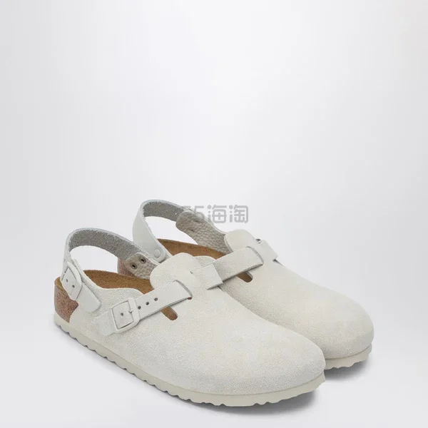 Birkenstock Tokyo 白色绒面勃肯鞋