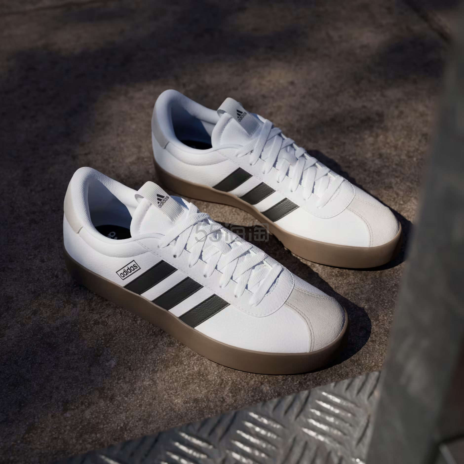 黑白2色可选！adidas VL Court 3.0 运动鞋