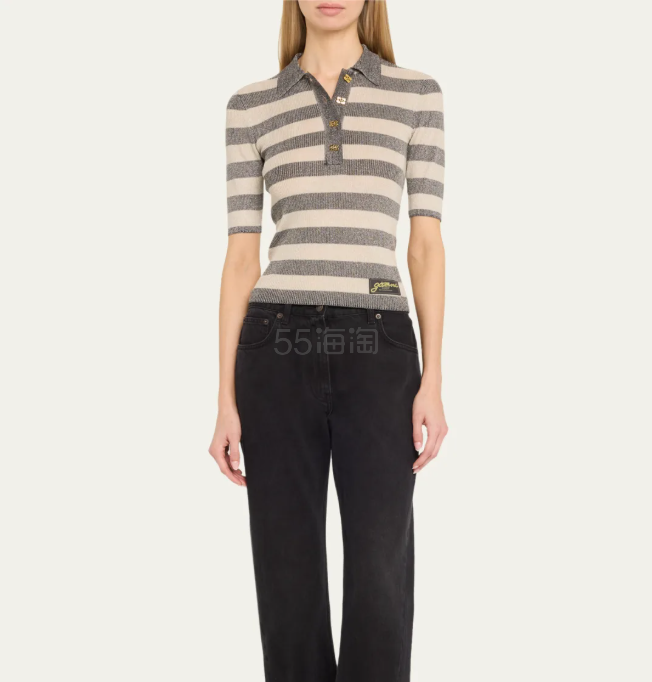 Ganni  Sparkle Ribbed 针织上衣