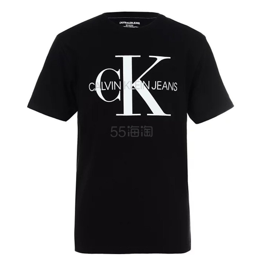 仅S码！Calvin Klein 大童款字母徽标T恤