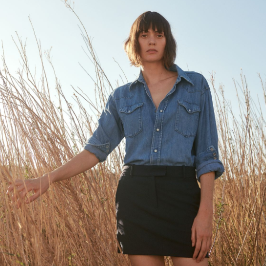 THE OUTNET 美站：Theory 潮品上新  系带棉混纺上衣$98