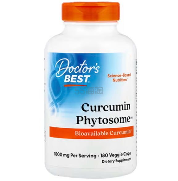 Doctor's Best, 姜黄素磷脂复合物，1,000 毫克，180 粒素食胶囊