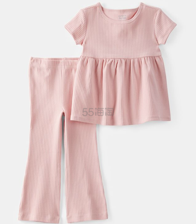 Carter's 女童粉色两件套