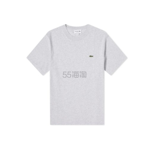 LACOSTE 小鳄鱼徽标灰色T恤