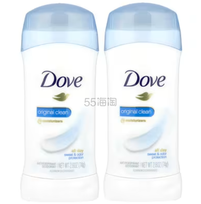 Dove 止汗净味剂全粹清洁2 包*74g