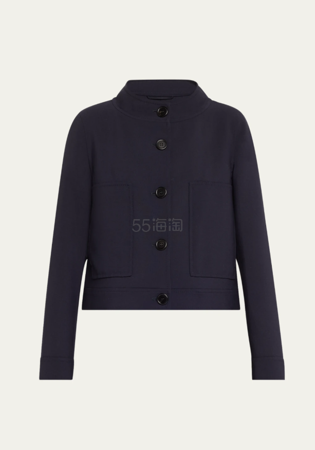 Max Mara Lamine 漏斗领棉质夹克