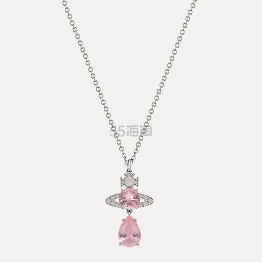 VIVIENNE WESTWOOD 西太后 Ismene Drop 粉色人鱼泪项链