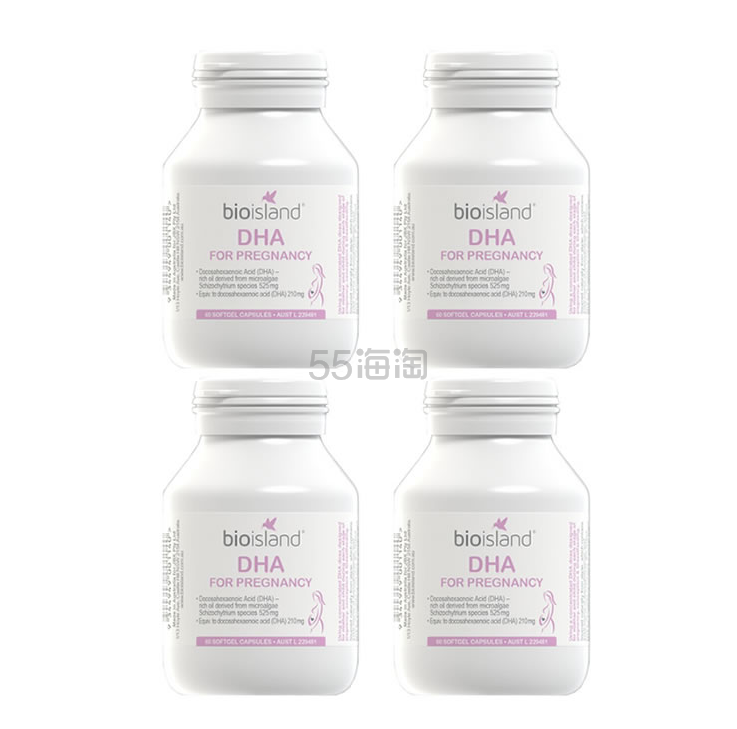 Bio Island 孕妇DHA 60粒 * 四瓶
