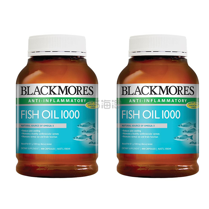 Blackmores澳佳宝 深海鱼油胶囊 400粒 * 两瓶