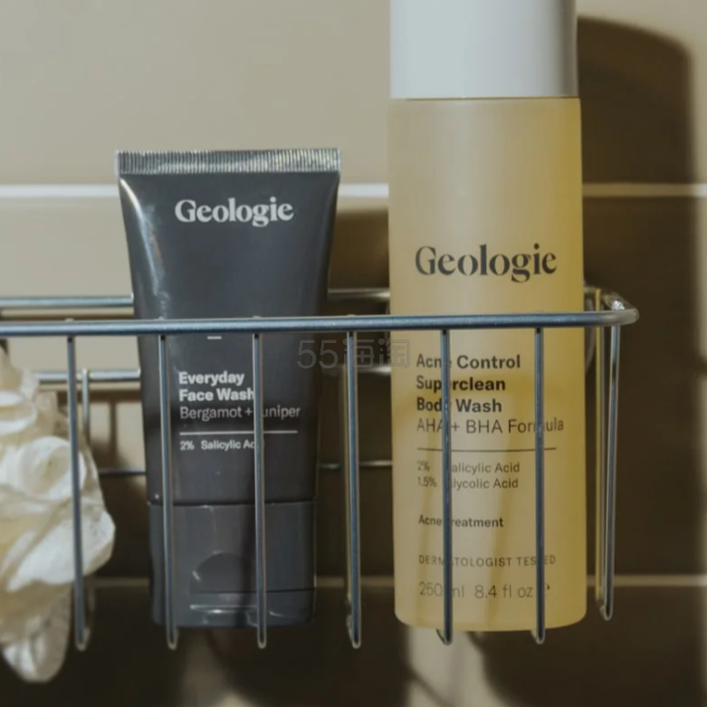 Geologie：男性护肤热卖！入水杨酸洗面奶、维生素C+E精华等
