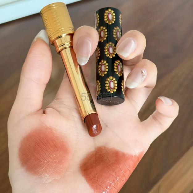 Gucci 黑碎花口红 308红茶冻