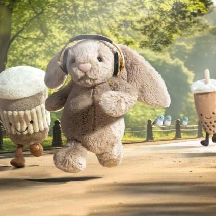 Harrods：Jellycat 玩偶专场 徐若晗同款害羞邦尼兔背包HK$595