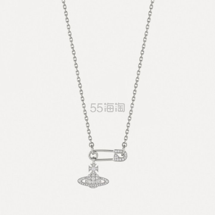 VIVIENNE WESTWOOD 西太后 Lucrece 别针土星徽标项链