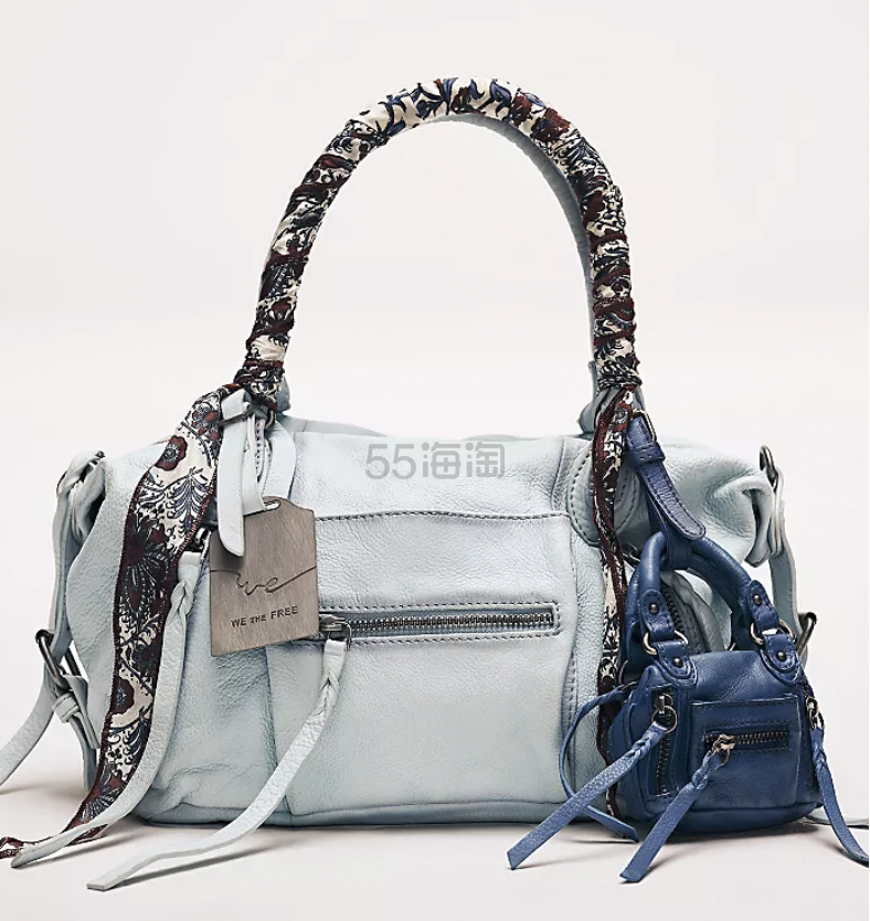 Free People We The Free Baby Emerson 蓝色机车包