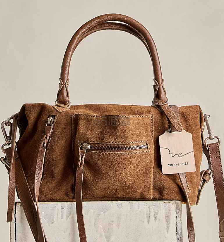 Free People We The Free Suede Baby Emerson 麂皮机车包