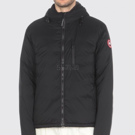 CANADA GOOSE 加拿大鹅黑色徽标羽绒服