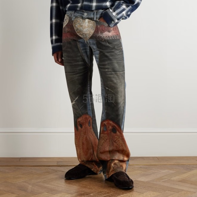 展轩同款！ACNE STUDIOS 3D 错视印花牛仔裤