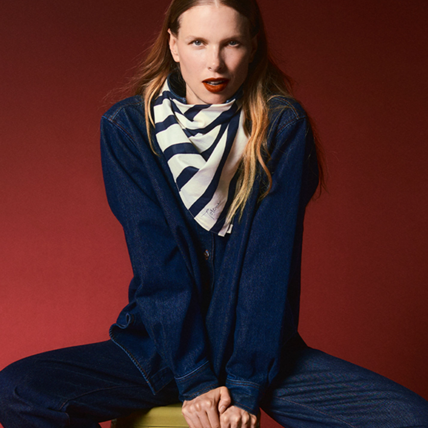 THE OUTNET 美站：牛仔专场秋促  衣橱百搭必备 Frame 高腰阔腿牛仔裤$126