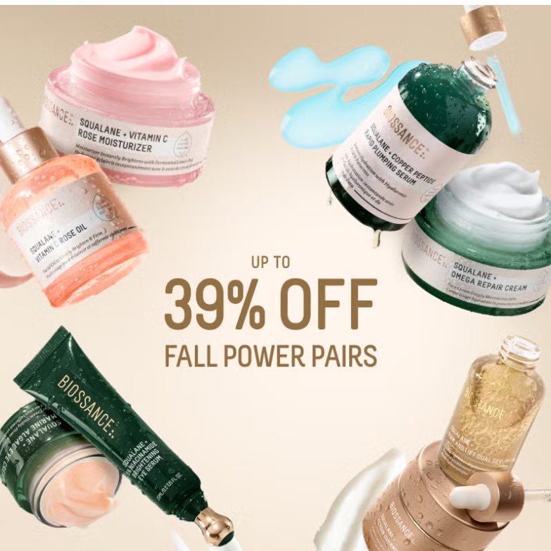 Biossance：秋季大促！精选护肤套装