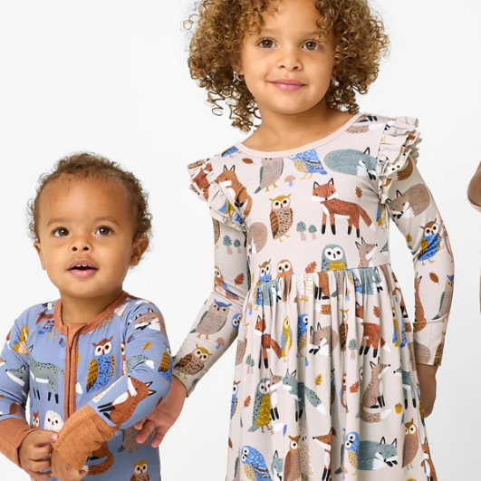 Little Sleepies：秋季上新！森林印花款 可爱童装