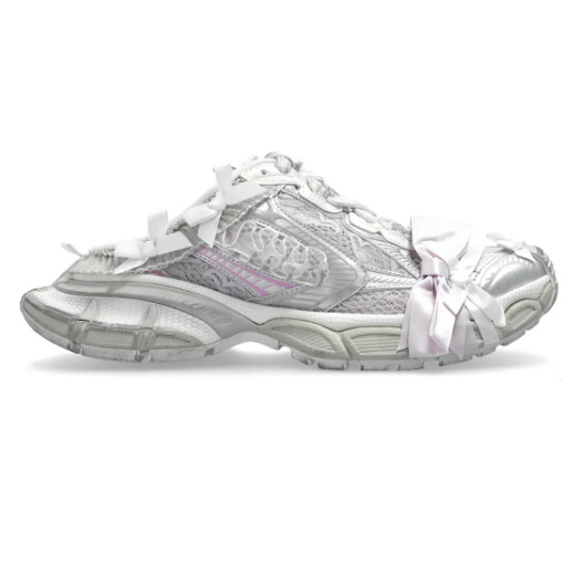 甜酷风！Balenciaga 巴黎世家 3xl 蝴蝶结 半拖运动鞋