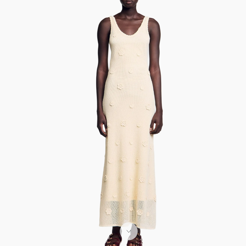 钟楚曦同款！Sandro 针织长裙