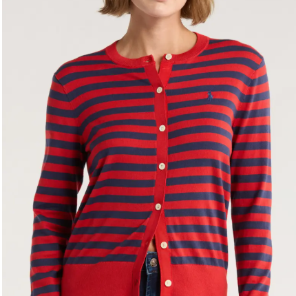 Polo Ralph Lauren  条纹小马开衫