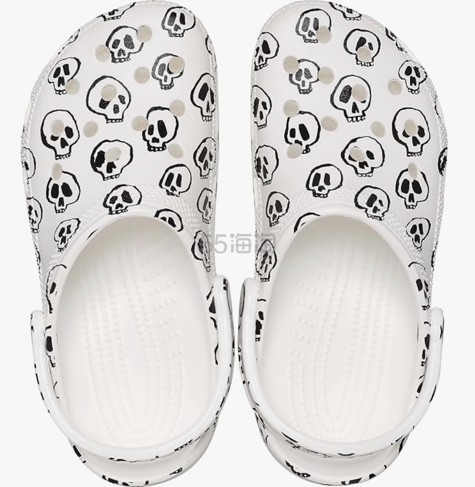 Crocs 骷髅印花洞洞鞋