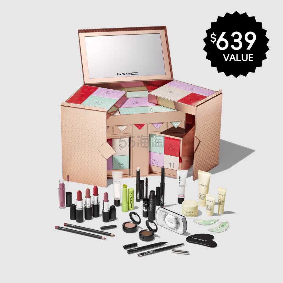 价值超C$639!MAC 魅可2025圣诞倒数日历