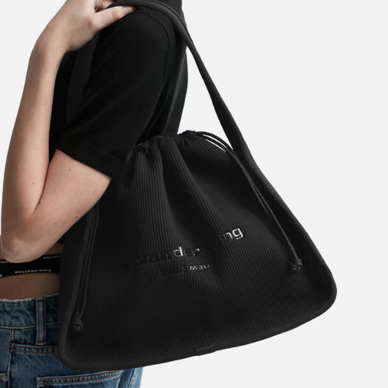 通勤款！Alexander Wang Ryan 大号黑色手提包