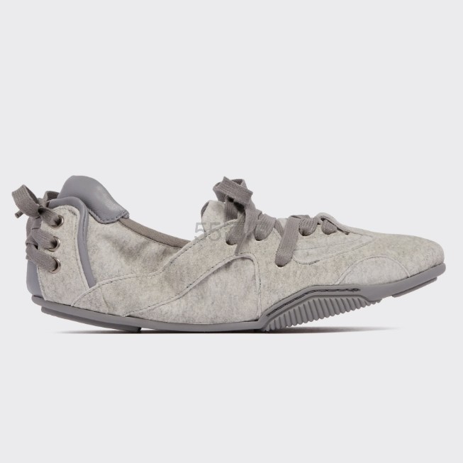 ACNE STUDIOS 灰色小牛皮运动鞋
