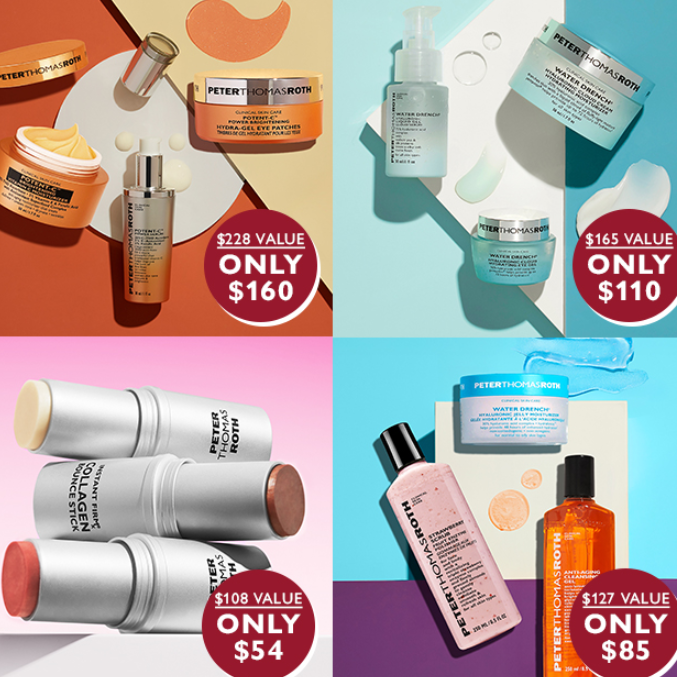 Peter Thomas Roth：秋日美妆护肤套装上新 口红3件套$54
