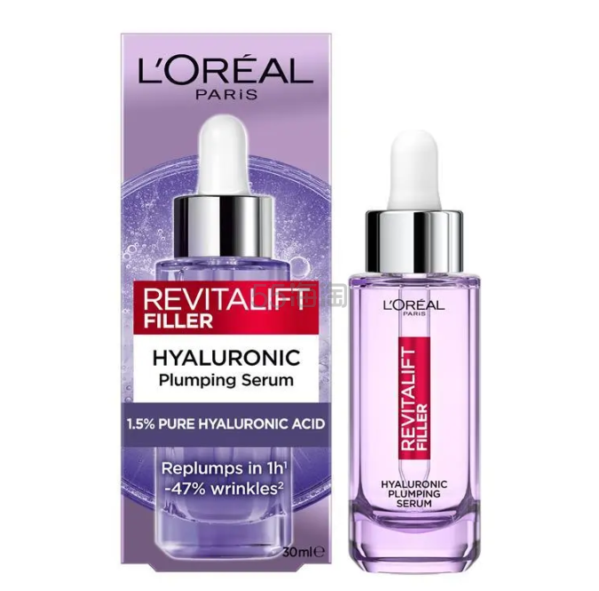 L'Oreal Paris 巴黎欧莱雅 Revitalift Filler 透明质酸抗皱精华液 30ml