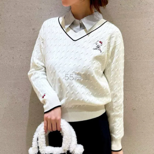 Snidel X Hello Kitty 麻花套头衫
