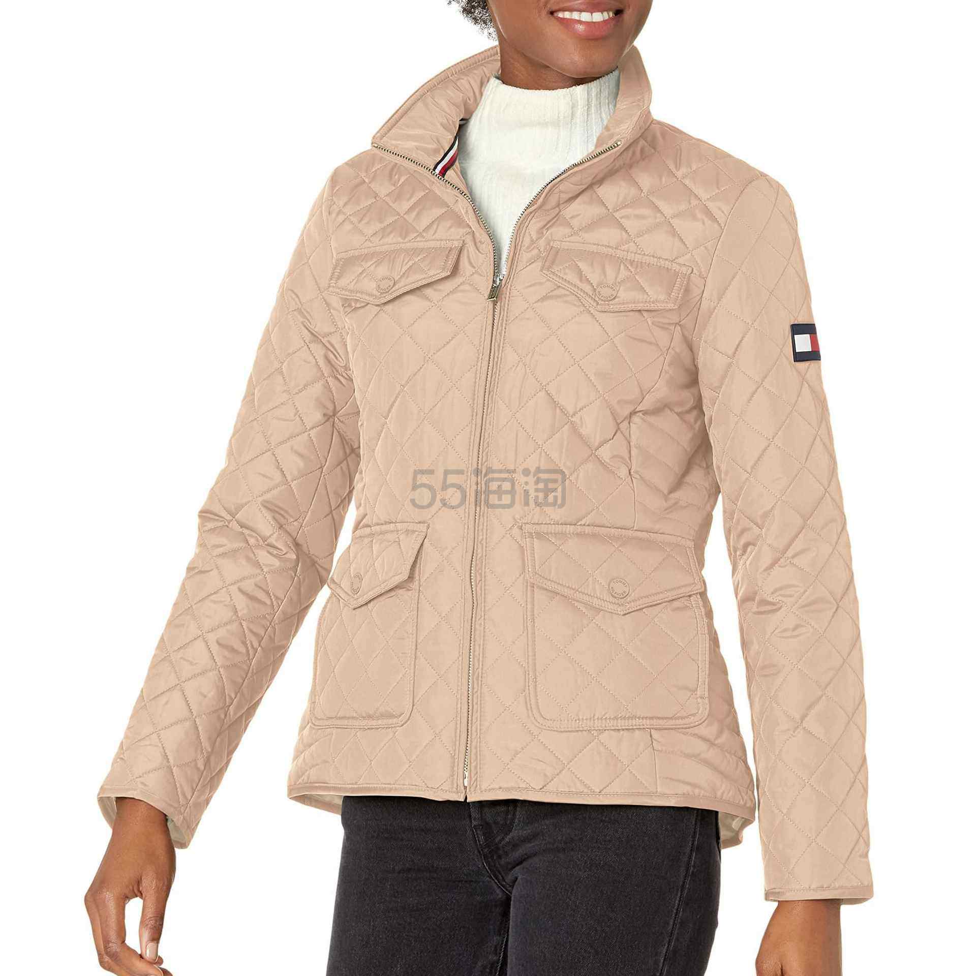 【含税直邮】Tommy Hilfiger 汤米·希尔费格 女士绗缝轻便夹克 卡其色 Medium